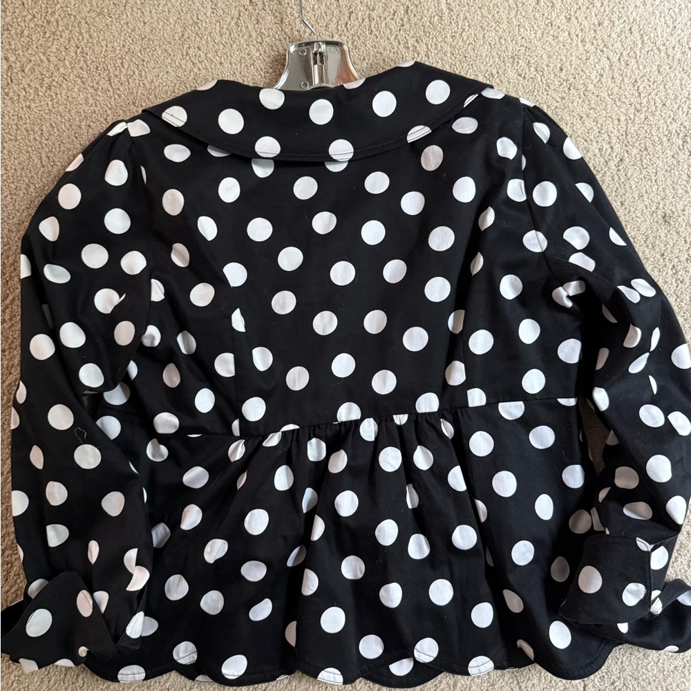 Betsey Johnson Black and White Polka Dot Jacket - Picture 5 of 5